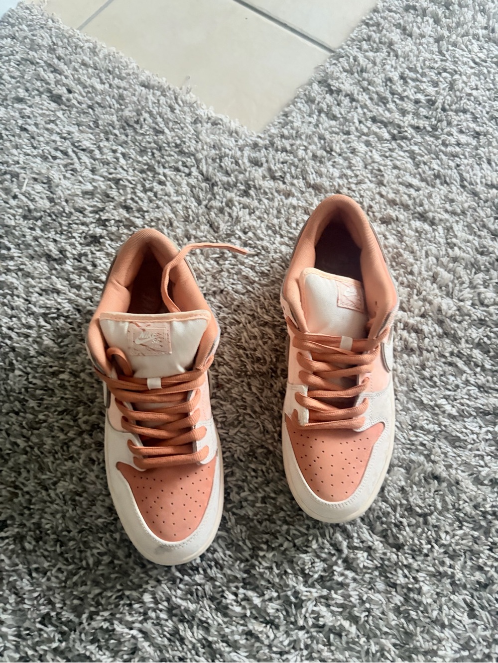 Nike Peach and Cream Low-Top Women's Sneakers